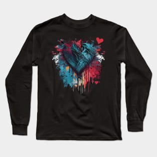 Abstract heart Long Sleeve T-Shirt